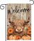 Fall Highland Cow Garden Flags 12x18 Double Sided, Welcome Fall Pumpkin Yard Flag for Outside Decor, Autumn Thanksgiving Holiday Outdoor Seasonal Decorations for Homes